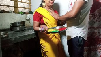 Beautiful Wife Romance With Neighbor Young Boy Latest Kitchen